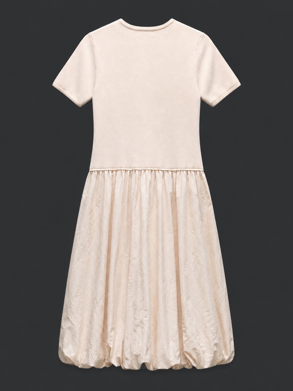 Moon River Ivory Bubble Hem Maxi Dress Size M NWOT - Picture 6 of 6